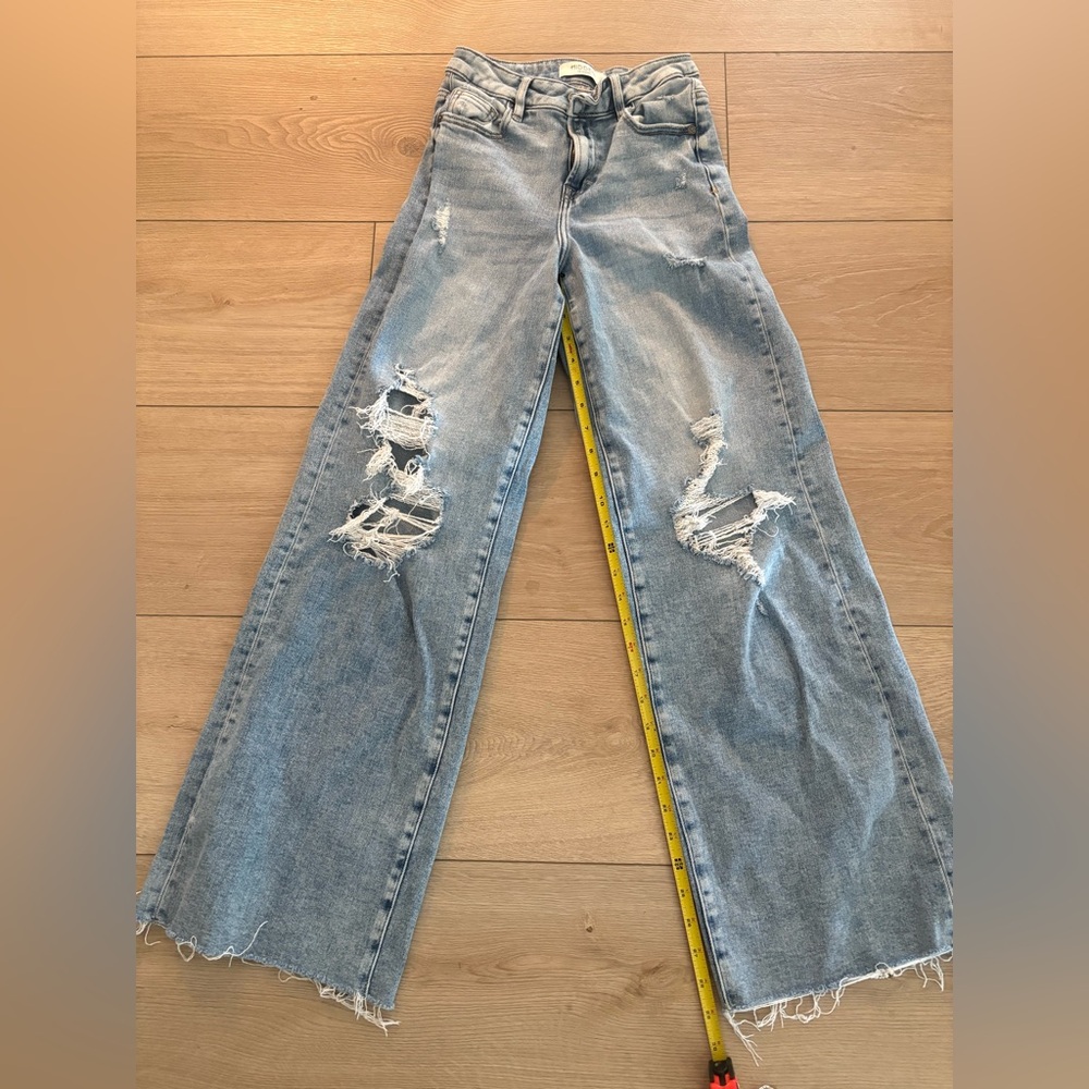 Blue Flare Wide Leg hidden jeans - Picture 6 of 6